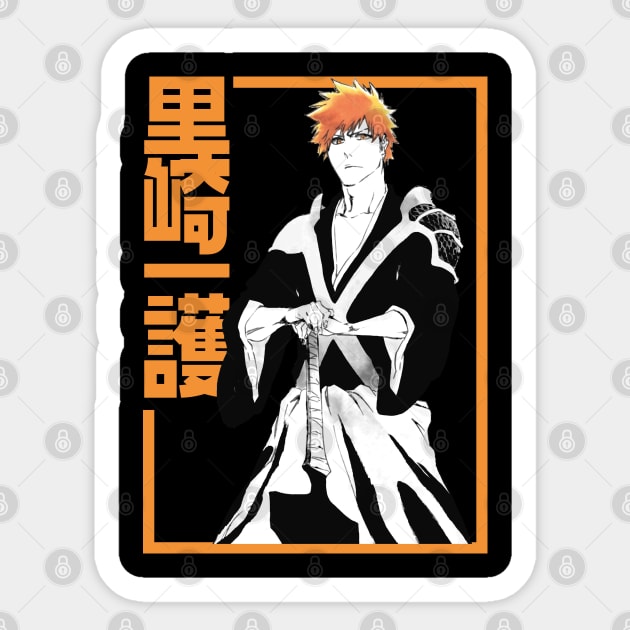 Ichigo Kurosaki Sticker by The Iconic Arts